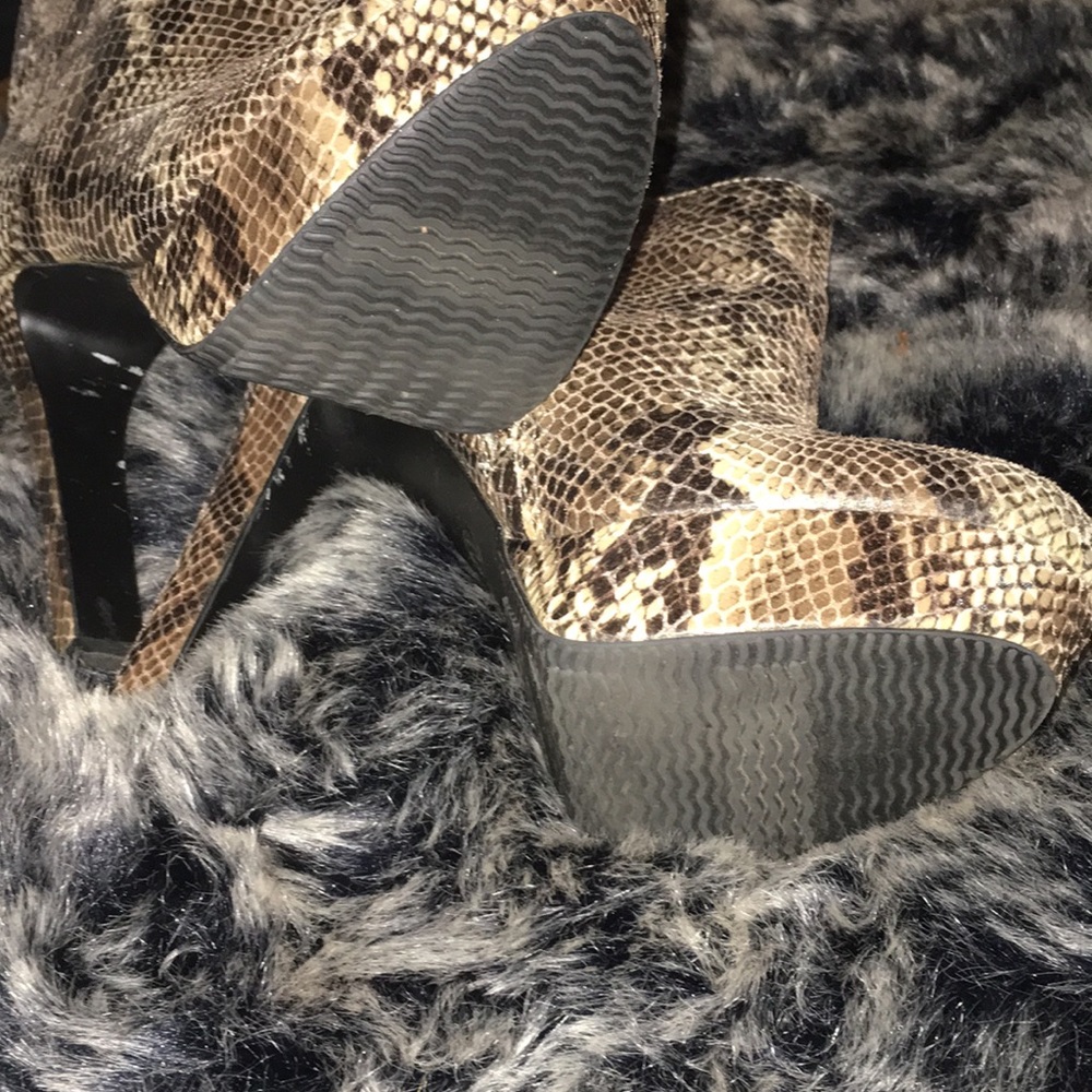 Snakeskin Booties - Picture 2 of 3